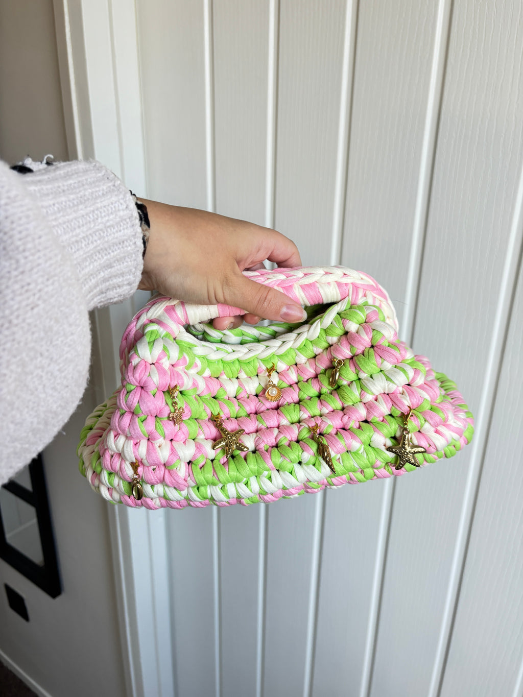 Strawberry Matcha Clutch Bag