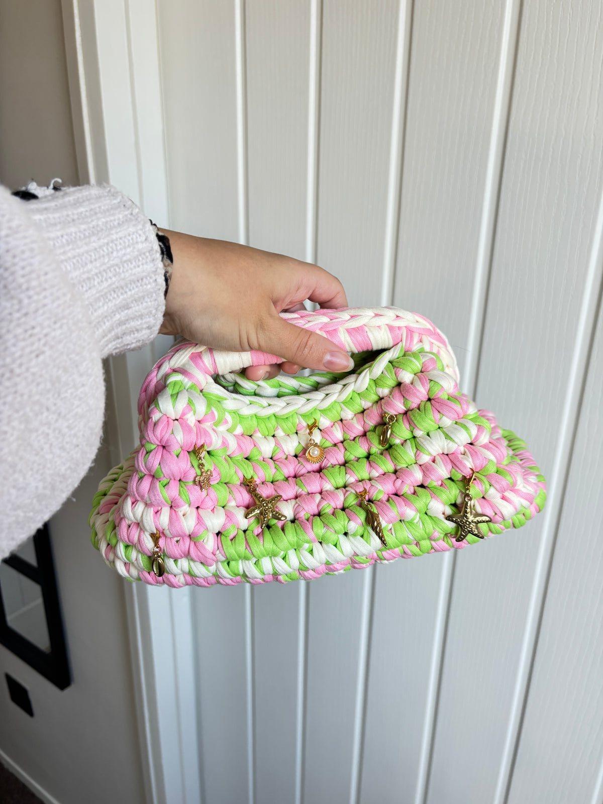 Strawberry Matcha Clutch Bag